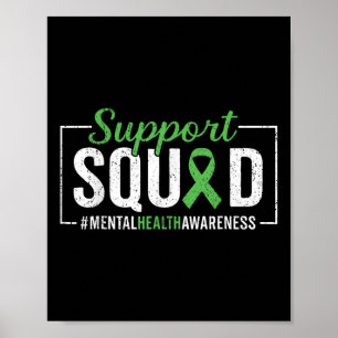 Motivation Support Squad Mental Health Awareness Poster