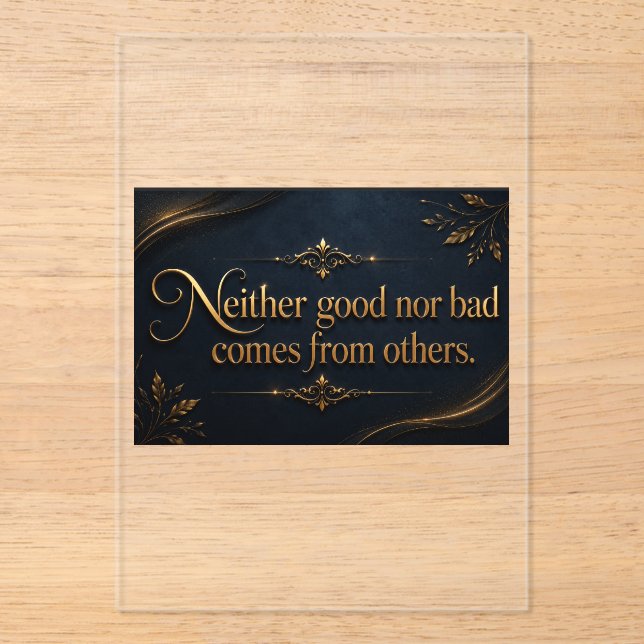 motivation that changes your life acrylic invitations (Front)