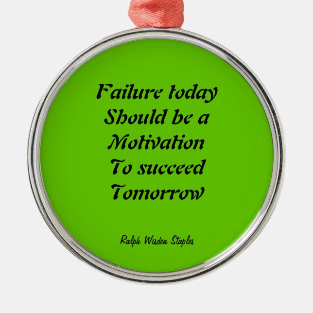 Motivation to succeed ornaments (Front)