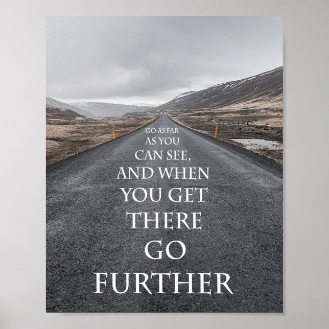 Motivational achievement and goals poster (Front)