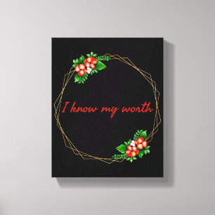 motivational affirmations for life canvas print