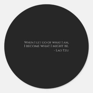 Motivational Ancient Chinese Philosophy Taoism Lao Classic Round Sticker