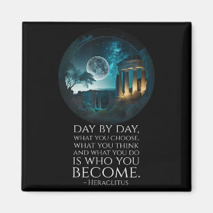 Motivational Ancient Greek Philosophy Heraclitus Q Magnet