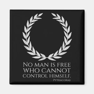 Motivational Ancient Greek Philosophy Pythagoras Q Magnet