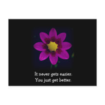 Motivational And Inspirational Floral Postcard