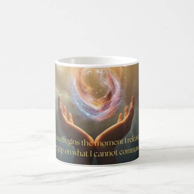 Motivational and Inspirational Quote of Peace Coffee Mug (Center)