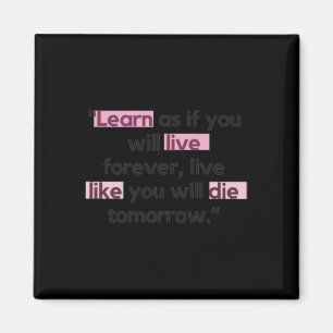 Motivational And Inspirational Quote Sticker Magnet