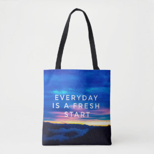 Motivational and inspirational quotes - Everyday i Tote Bag