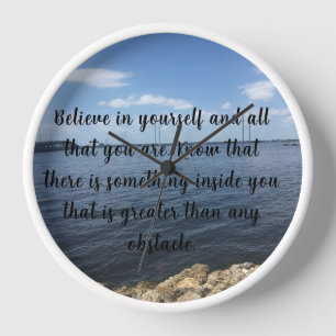 Motivational and Inspirational Wall Clock 