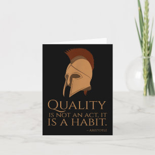 Motivational Aristotle Quote - Ancient Greek Philo Card