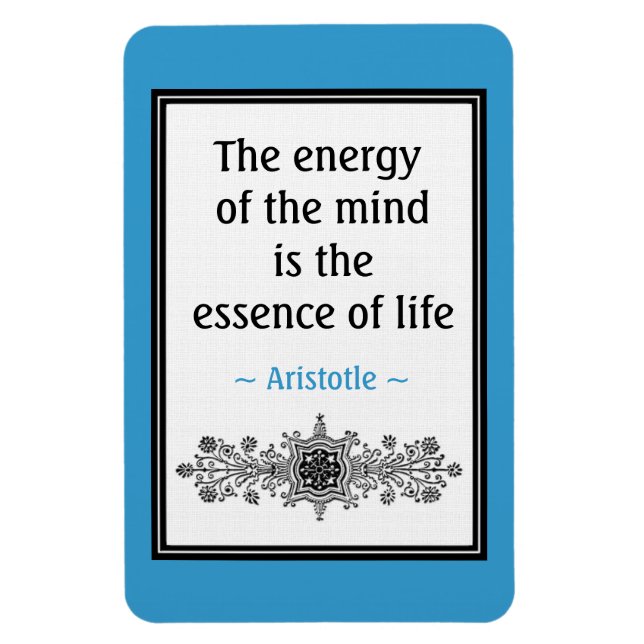 Motivational Aristotle Quote Magnet :Life (Vertical)