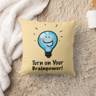 Motivational Back to School cartoon Cushion
