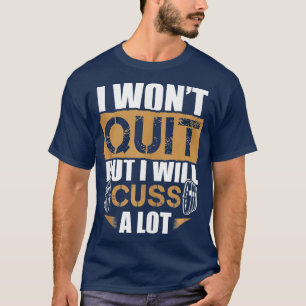 Motivational Barbell Workout Gym Sayings ank op T-Shirt