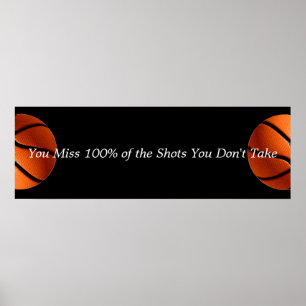 Motivational Basketball Quote Poster
