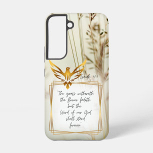 Motivational Bible Nature Grass Symbolic Dove Samsung Galaxy Case