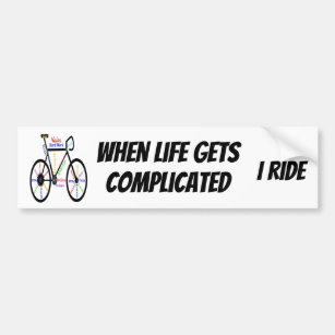 Motivational Bike, Bicycle, Cycling Quote Bumper Sticker