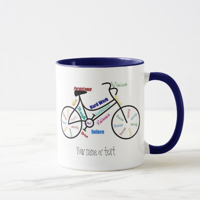 Motivational Bike, Bicycle, Cycling, Sport, Hobby Mug (Right)