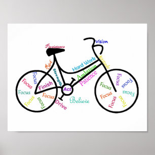 Motivational Bike, Bicycle, Cycling, Sport, Hobby Poster