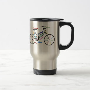Motivational Bike, Bicycle, Cycling, Sport, Hobby Travel Mug