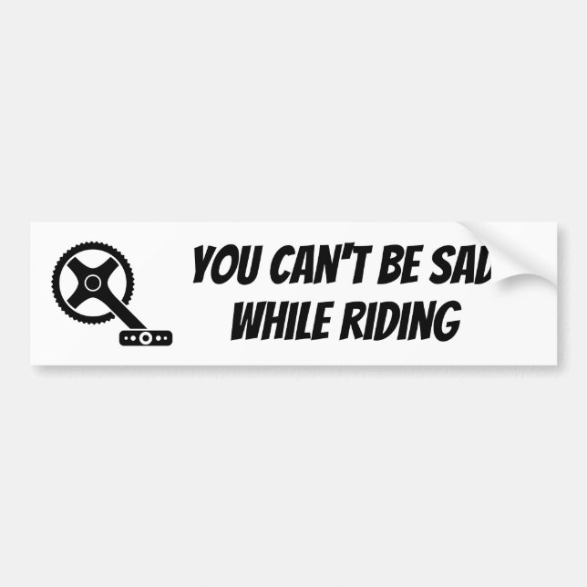 Motivational Bike, Bicycle Motorcycle  Quote Bumper Sticker (Front)
