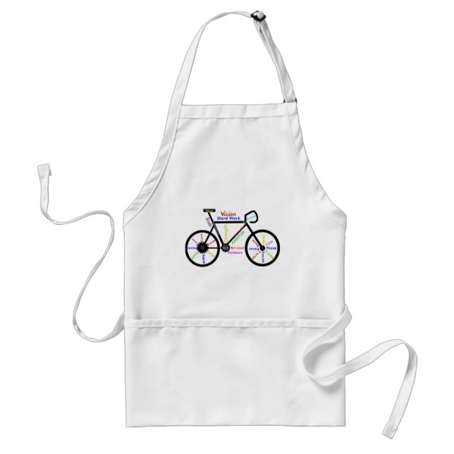 Motivational Bike, Cycle, Biking, Sport Words Standard Apron (Front)
