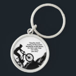 Motivational Bike Sport to Inspire you Custom Key Ring<br><div class="desc">"Keep the wheels turning and the passion burning,  for on this journey,  the road is your stage and victory,  your story.
 Motivational Bike Competitive Sport to Inspire you</div>