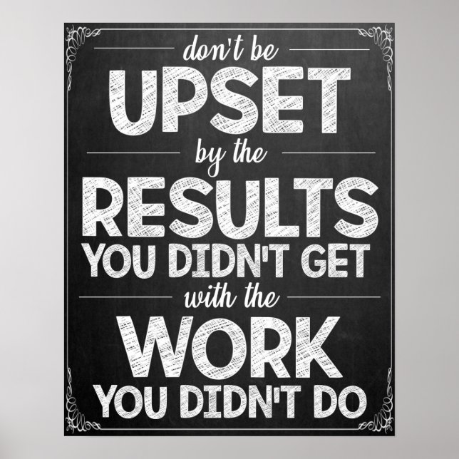 Motivational Black and White Classroom Poster (Front)