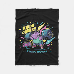 Motivational Bodybuilding & Weightlifting Appa Fleece Blanket