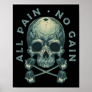 Motivational Bodybuilding Gym Lover Weightlifters Poster