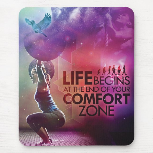 Motivational Bodybuilding Gym Mouse Pad (Front)