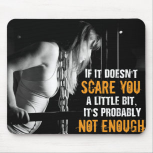 Motivational Bodybuilding Gym Mouse Pad