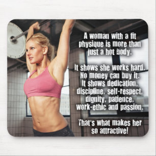 Motivational Bodybuilding Gym Mouse Pad