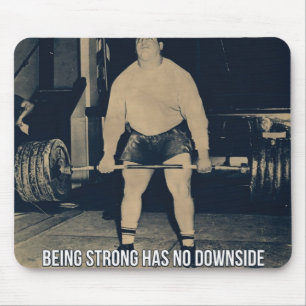 Motivational Bodybuilding Gym Mouse Pad