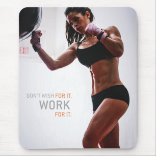 Motivational Bodybuilding Gym Mouse Pad