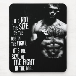 Motivational Bodybuilding Gym Mouse Pad