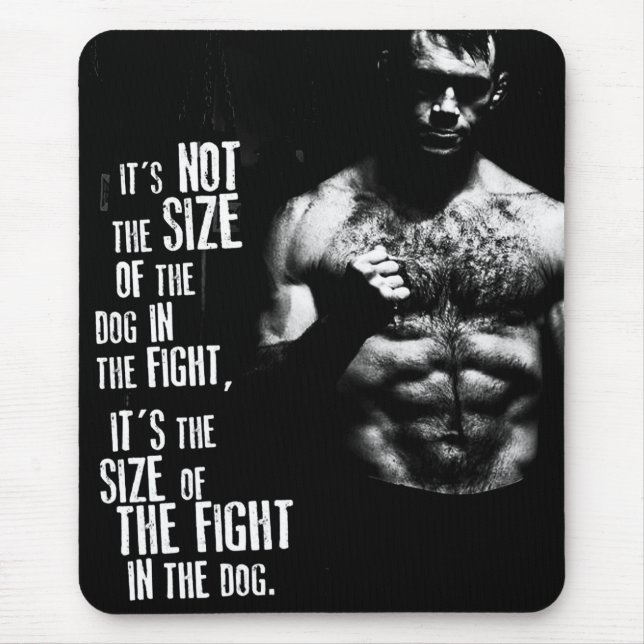Motivational Bodybuilding Gym Mouse Pad (Front)