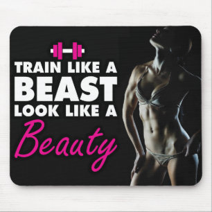 Motivational Bodybuilding Gym Mouse Pad