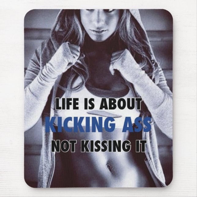 Motivational Bodybuilding Gym Mouse Pad (Front)