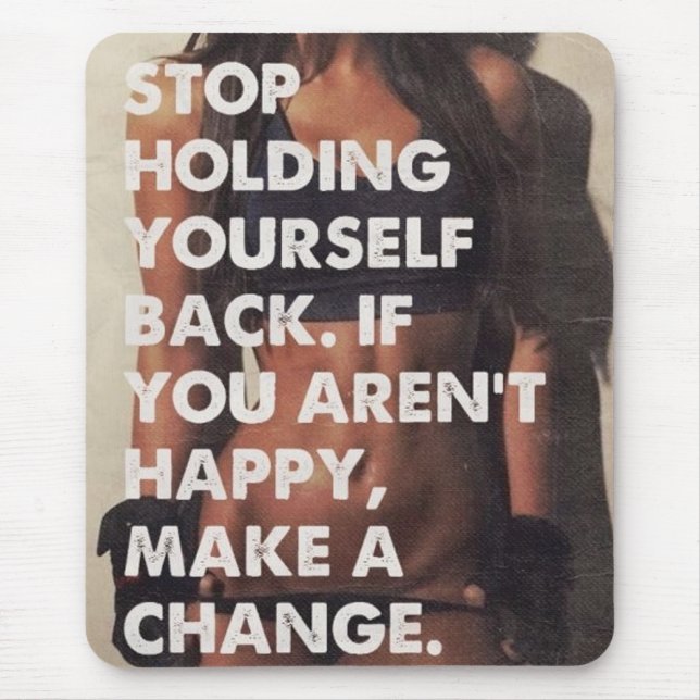 Motivational Bodybuilding Gym Mouse Pad (Front)