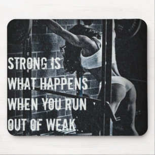 Motivational Bodybuilding Gym Mouse Pad