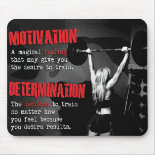 Motivational Bodybuilding Gym Mouse Pad