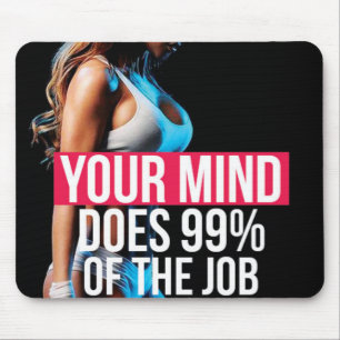 Motivational Bodybuilding Gym Mouse Pad