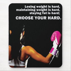 Motivational Bodybuilding Gym Mouse Pad