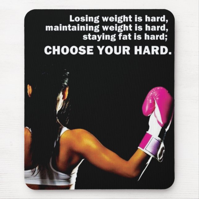 Motivational Bodybuilding Gym Mouse Pad (Front)