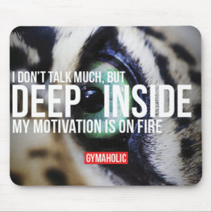 Motivational Bodybuilding Gym Mouse Pad