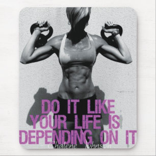 Motivational Bodybuilding Gym Mouse Pad