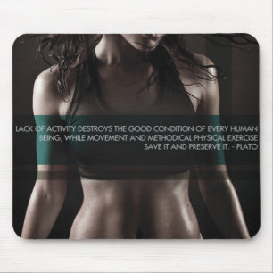 Motivational Bodybuilding Gym Mouse Pad