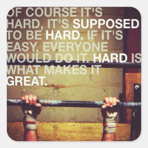 Motivational Bodybuilding Gym Sticker