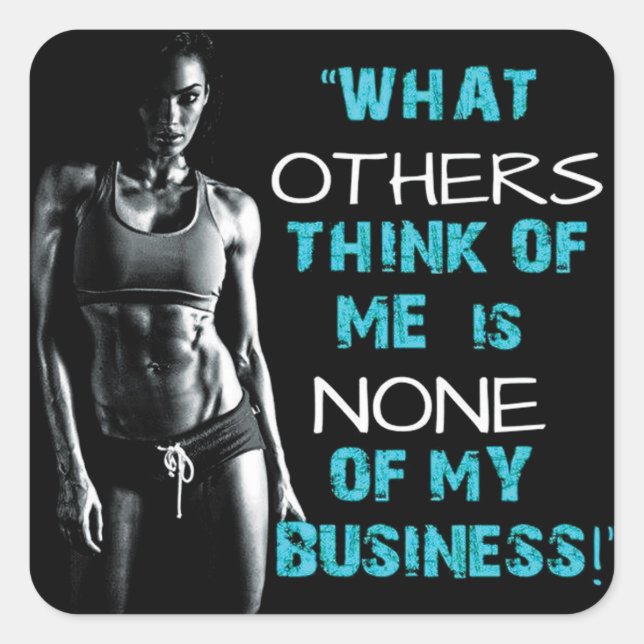 Motivational Bodybuilding Gym Sticker (Front)