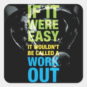 Motivational Bodybuilding Gym Sticker